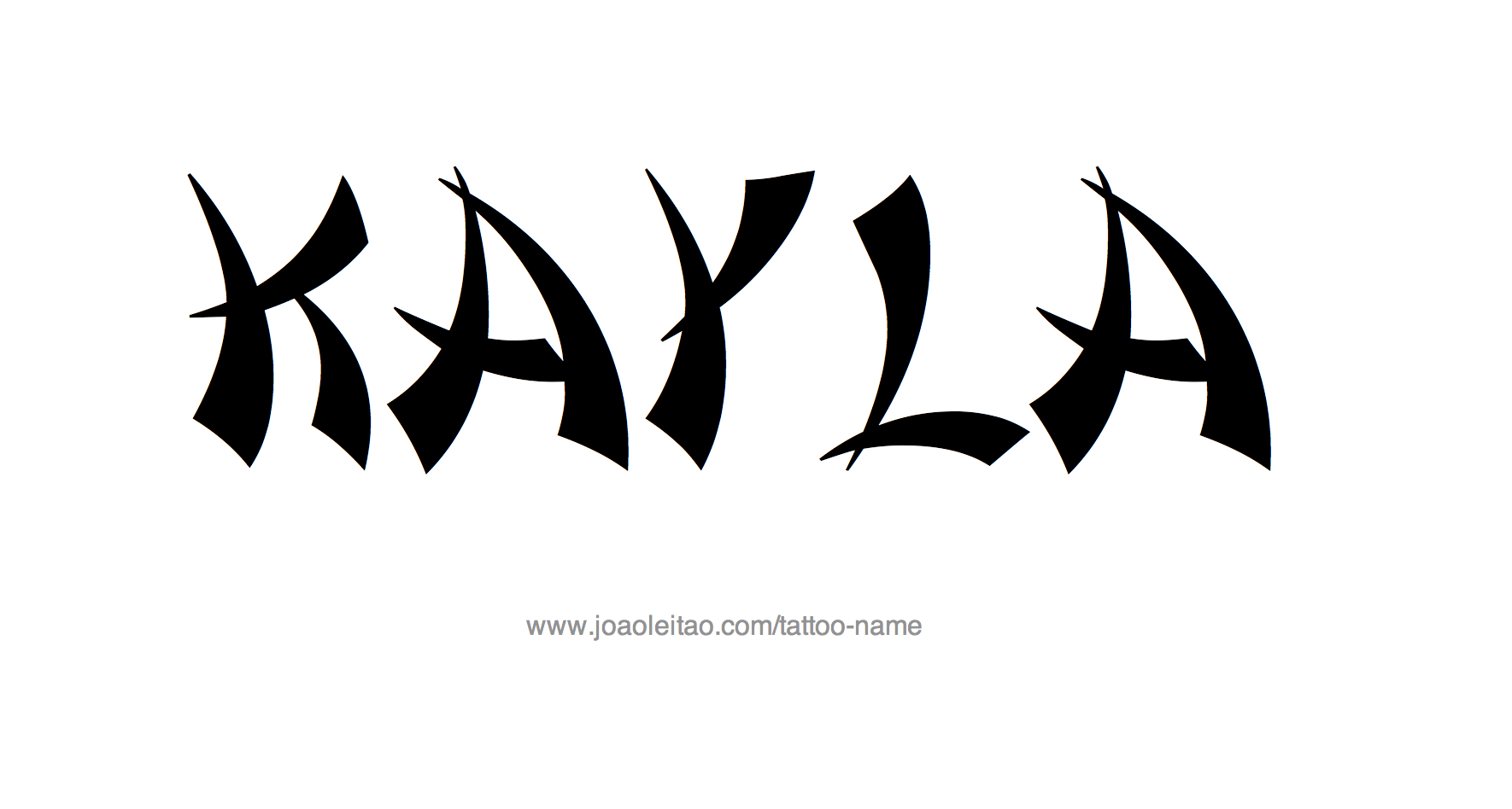 Kayla Name Tattoo Designs